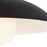 Kuzco Umbra 14" Black Pendant, Black/Opal Glass