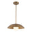 Kuzco Umbra 14" Brass Pendant, Vintage Brass/Opal Glass - PD10814-VB-OP