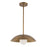 Kuzco Umbra 14" Brass Pendant, Vintage Brass/Opal Glass