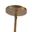 Kuzco Umbra 14" Brass Pendant, Vintage Brass/Opal Glass