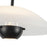 Kuzco Umbra 14" Black Pendant, Opal Glass/Blk