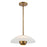 Kuzco Umbra 14" Brass Pendant, Opal Glass/Vintage Brass - PD11914-OP-VB