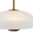 Kuzco Umbra 14" Brass Pendant, Opal Glass/Vintage Brass