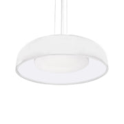 Kuzco Beacon 20in LED Pendant | White Steel and Opal Glass Diffuser | Kitchen Island & Dining Room | 20 x 20 x 4 in | Model PD13120-WH-5CCT