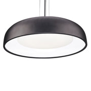 Kuzco Beacon 24in LED Pendant | Black Steel and Opal Glass | Kitchen Island & Dining Room | 24 x 5.88 in | Model PD13124-BK