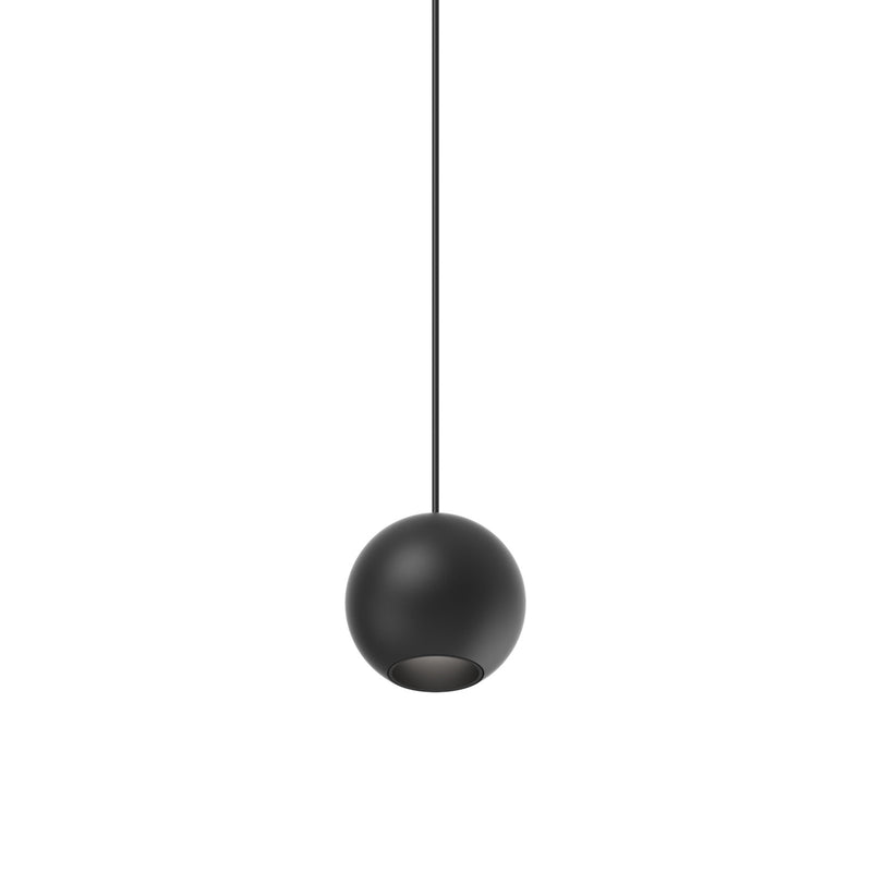 Kuzco Exo 2in 1-Light LED Mini Pendant | Modern Black and Acrylic Lens | Kitchen Island & Accent Lighting | 2 x 2 in | Model PD15302-BK