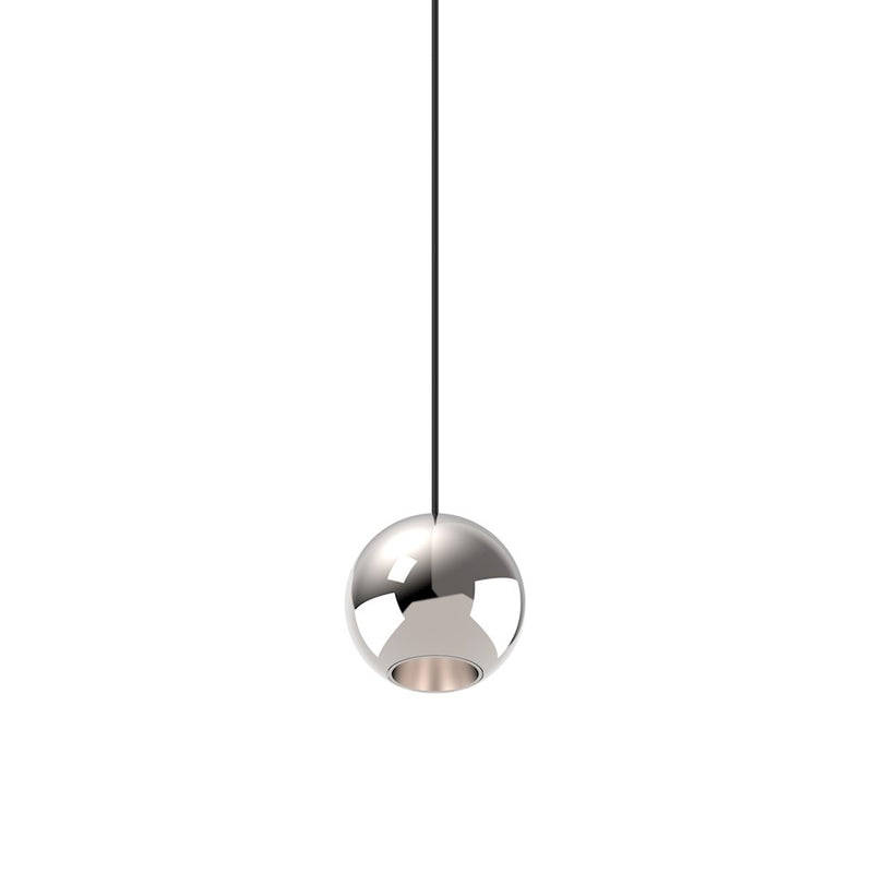 Kuzco Exo 2in 1-Light LED Pendant | Minimalist Chrome Metal and Acrylic Lens | Kitchen Island & Accent Lighting | 2 x 2 in | Model PD15302-CH