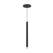 Kuzco Elixir 15in LED Pendant | Modern Black Acrylic with Sandblasted Interior | Dining Room & Kitchen Island | 14.75 x 1 in | Model PD15415-BK