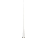Kuzco Taper 16in 1-Light LED Pendant | Minimalist White Aluminum and Acrylic Lens | Kitchen Island & Dining Room | 16 x 1.25 in | Model PD15816-WH