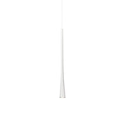 Kuzco Taper 16in 1-Light LED Pendant | Minimalist White Aluminum and Acrylic Lens | Kitchen Island & Dining Room | 16 x 1.25 in | Model PD15816-WH