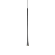 Kuzco Taper 24in LED Pendant | Modern Black and Acrylic Lens | Kitchen Island & Dining Room | 510lm, 3000K, Dimmable | Model PD15824-BK
