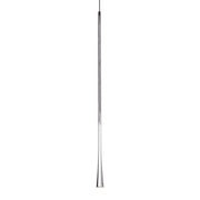 Kuzco Taper 32in 1-Light LED Pendant | Modern Chrome and Acrylic Lens | Kitchen Island & Dining Room | 31.5 x 1.25 in | Model PD15832-CH