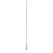 Kuzco Taper 32in 1-Light LED Pendant | Modern Chrome and Acrylic Lens | Kitchen Island & Dining Room | 31.5 x 1.25 in | Model PD15832-CH