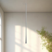 Kuzco Taper 32in 1-Light LED Pendant | Modern Chrome and Acrylic Lens | Kitchen Island & Dining Room | 31.5 x 1.25 in | Model PD15832-CH