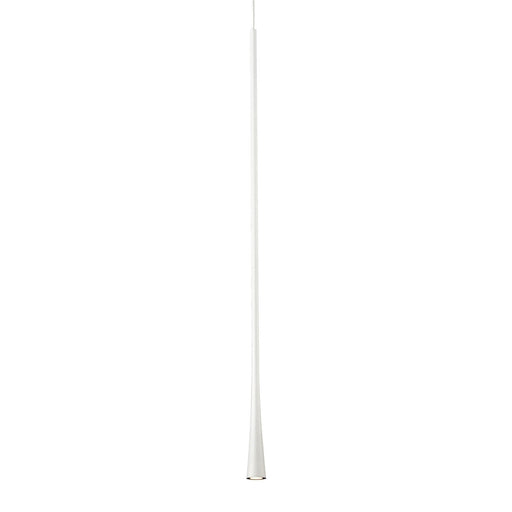Kuzco Taper 32in 1-Light LED Pendant | White and Acrylic Lens | Dining Room & Kitchen Island | 31.5 x 1.25 in | Model PD15832-WH