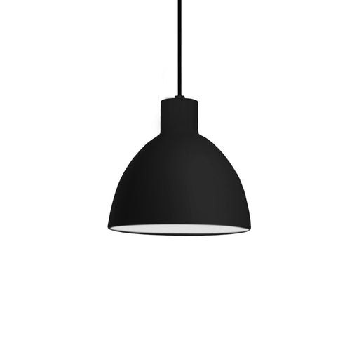 Kuzco Chroma 6in 1-Light LED Pendant | Black and White Acrylic Diffuser | Kitchen Island & Dining Room | 6.25 x 6.25 in | Model PD1706-BK