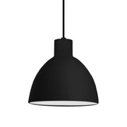Kuzco Chroma 12in 1-Light LED Pendant | Modern Black Aluminum and White Acrylic Diffuser | Kitchen Island & Dining Room | 11.75 Dia | Model PD1712-BK