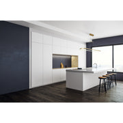 Kuzco Eerie 47in LED Pendant | Industrial Antique Brass Aluminum and White Acrylic Diffuser | Kitchen Island & Dining Room | Model PD19347-AN