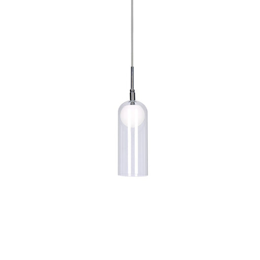 Kuzco Stylo 4"LED Pendant, Chrome/Glass Glass Shade - PD19804-CH-UNV