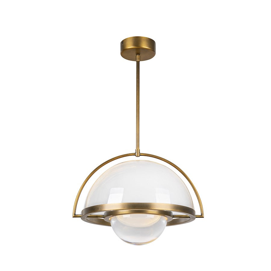 Kuzco Bowery 16" Pendant, Vintage Brass - PD20716-VB-UNV