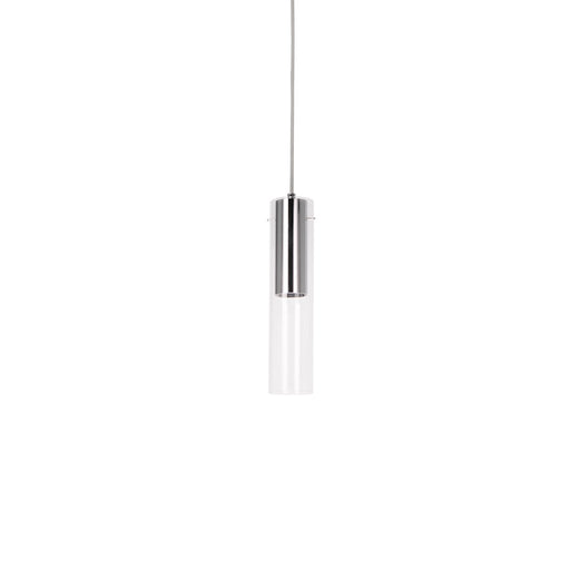Kuzco Lena 3in 1-Light LED Pendant | Modern Chrome and Clear Glass | Kitchen Island & Dining Room | 3.25 x 14.25 in | Model PD21703-CH