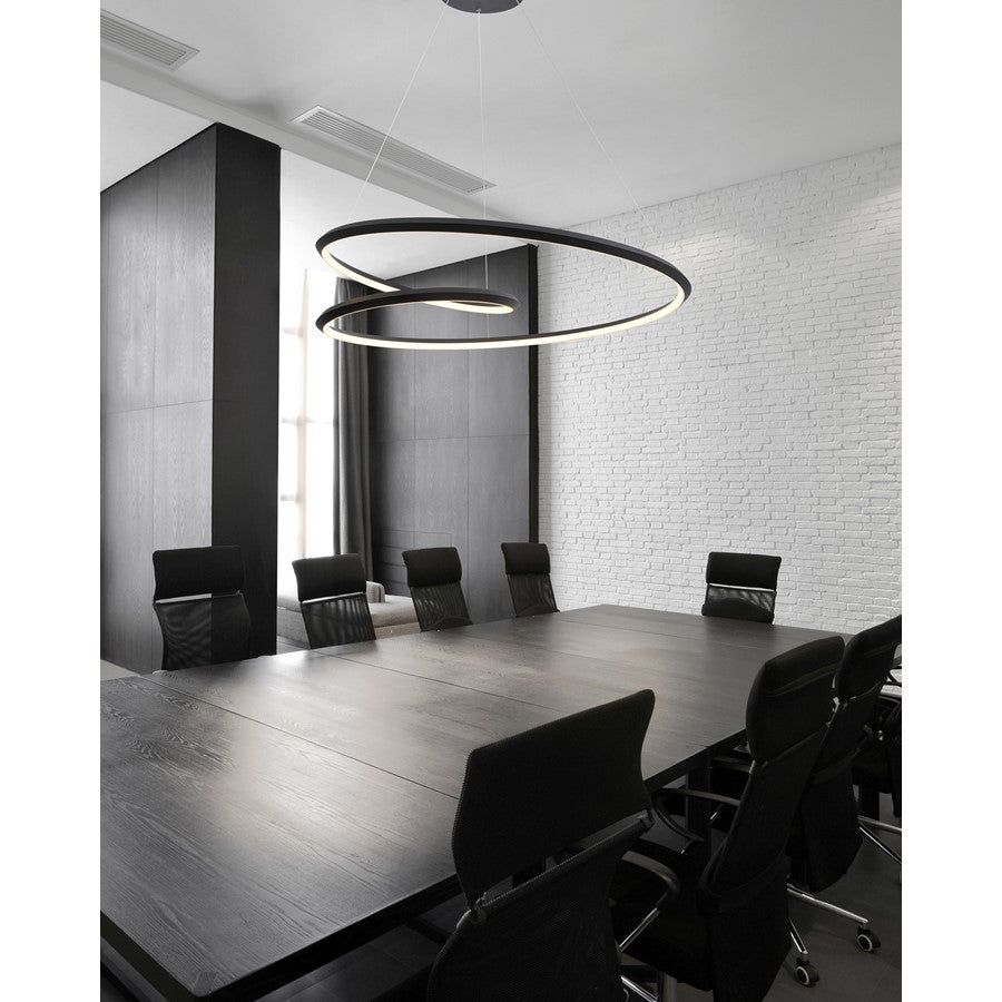 Kuzco Ampersand 32" LED Pendant, Black - PD22332-BK-UNV