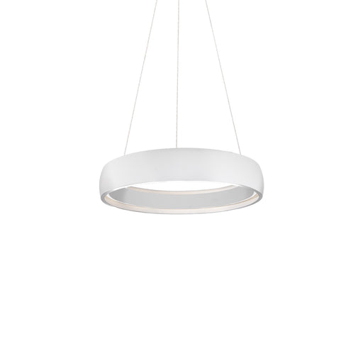 Kuzco Halo 23in 1-Light LED Pendant | White Acrylic Diffuser | Kitchen Island & Dining Room | 5200lm 3000K 90CRI Dimmable | Model PD22723-WH