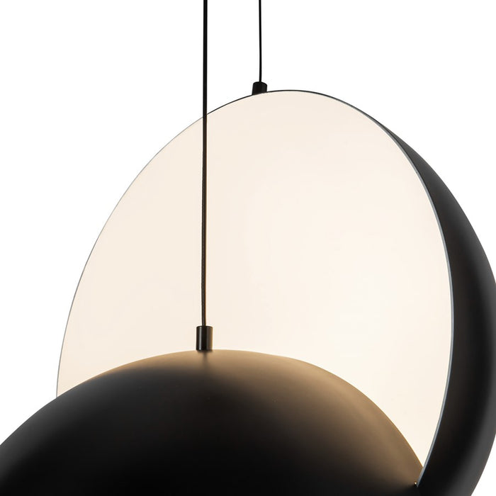 Kuzco Void 24" Black Dimmable LED Pendant, Black