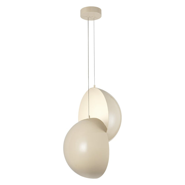 Kuzco Void 24" Pearl White Dimmable LED Pendant, Pearl White