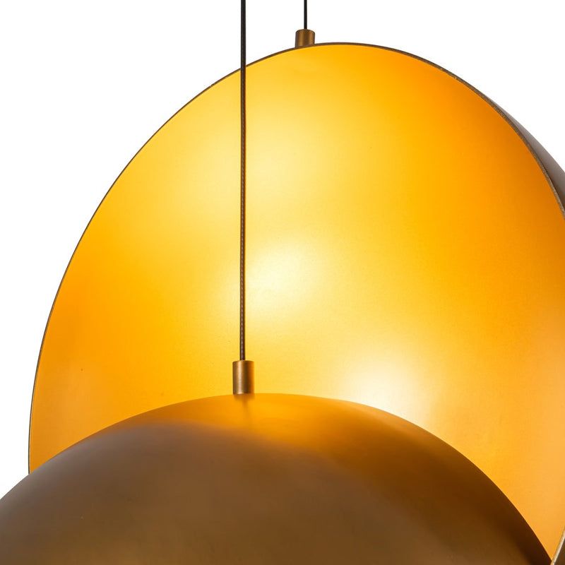 Kuzco Void 24" Vintage Brass Dimmable LED Pendant, Vintage Brass