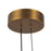 Kuzco Void 24" Vintage Brass Dimmable LED Pendant, Vintage Brass