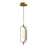 Kuzco Hilo 5"LED Pendant, Brushed Gold/Clear Glass Shade - PD28515-BG-UNV