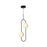 Kuzco Tagliato 2 HeadLED Pendant, Matte Black/Brushed Gold - PD302002MBBG-UNV