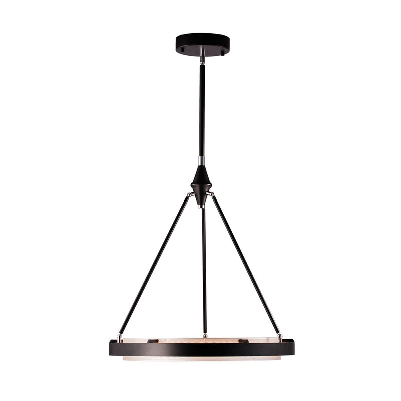 Kuzco Duo 24"LED Pendant, Classic Black/Silver Shimmer - PD302724CBSS-UNV-010