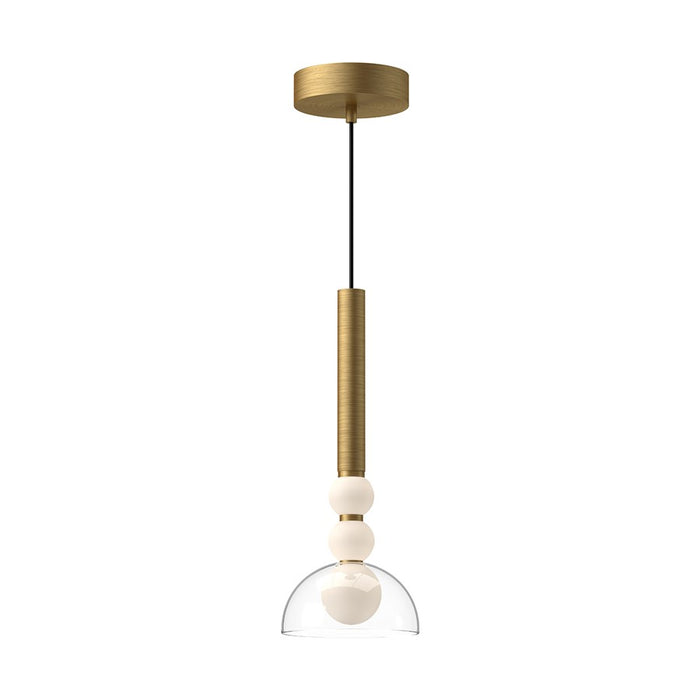 Kuzco Rise 6"LED 15" Pendant, 13W, Brushed Gold/Clear - PD30502-BG-CL-UNV