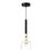 Kuzco Rise 6"LED Pendant, Black/Clear - PD30505-BK-CL-UNV