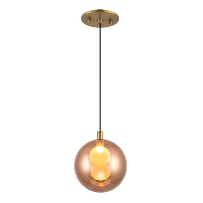Kuzco Bolla 6" Gold Dimmable LED Pendant, Brushed Gold/Copper