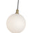 Kuzco Bolla 6" Pendant, Brushed Gold/Opal Glass/Clear Glass