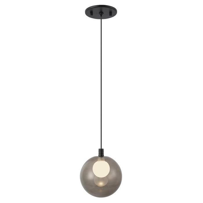 Kuzco Bolla 6" Blk Dim LED Pendant, Blk/Smoked - PD3106-BK-SM