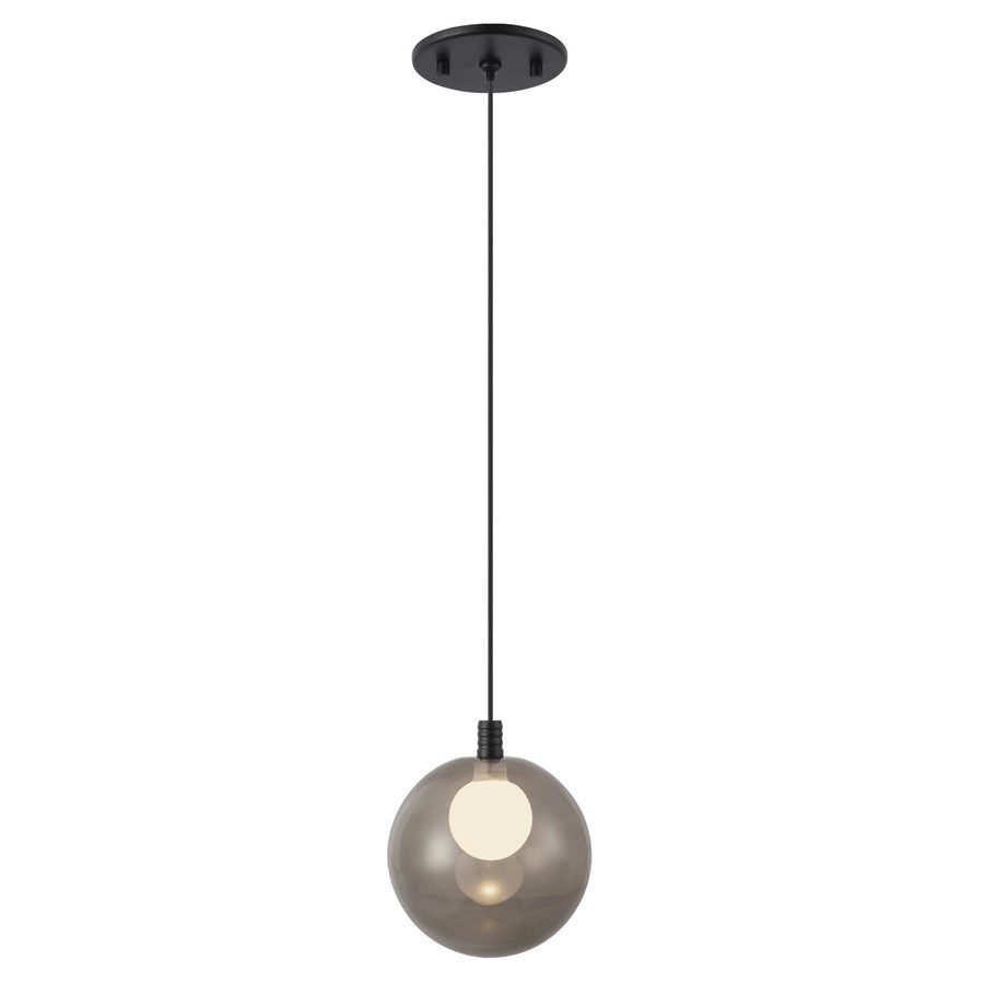 Kuzco Bolla 6" Blk Dim LED Pendant, Blk/Smoked - PD3106-BK-SM