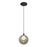 Kuzco Bolla 6" Black Dimmable LED Pendant, Black/Smoked