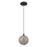 Kuzco Bolla 6" Black Dimmable LED Pendant, Black/Smoked