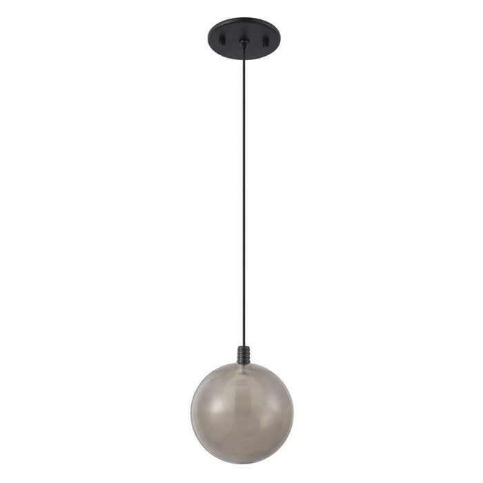 Kuzco Bolla 6" Black Dimmable LED Pendant, Black/Smoked