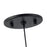 Kuzco Bolla 6" Black Dimmable LED Pendant, Black/Smoked