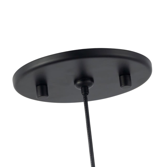 Kuzco Bolla 6" Black Dimmable LED Pendant, Black/Smoked