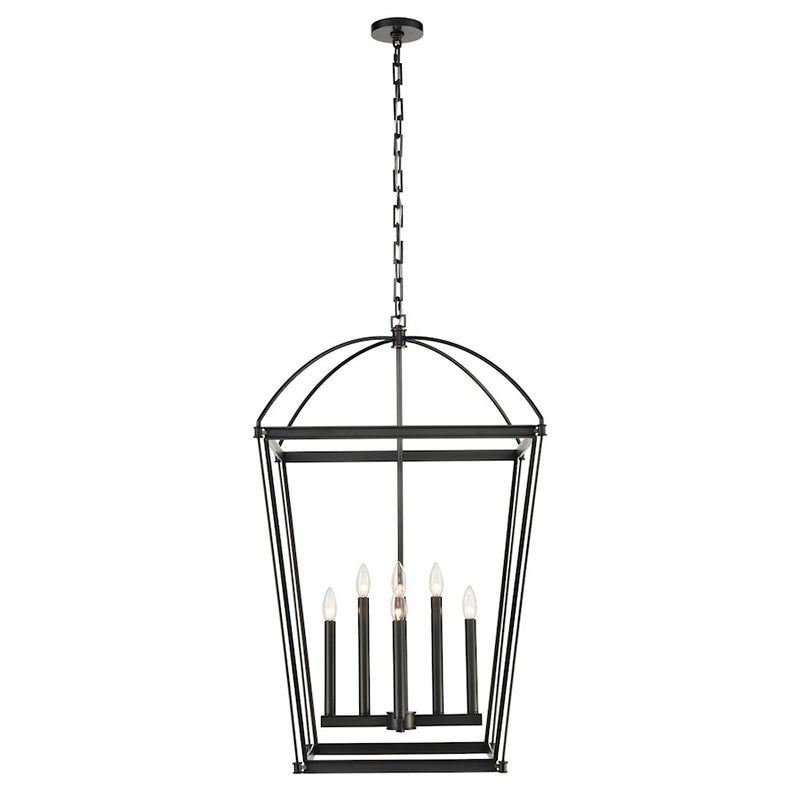 Kuzco Manor 24in 8-Light Pendant | Traditional Urban Bronze and Brass | Dining Room & Foyer | 24 x 38.5 in | Model PD312224UB