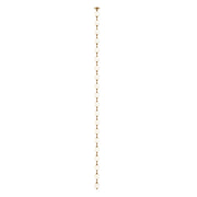 Kuzco Marni 20-Light LED Pendant | Natural Brass and Clear Carved Acrylic | Dining Room & Kitchen Island | 143 x 4 x 4 in | Model PD321720NB-RT