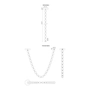Kuzco Marni 20-Light LED Pendant | Natural Brass and Clear Carved Acrylic | Dining Room & Kitchen Island | 143 x 4 x 4 in | Model PD321720NB-RT