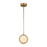 Kuzco Blanco 6"LED Pendant, Brass/Alabaster/Alabaster Shade - PD325106VBAR-UNV