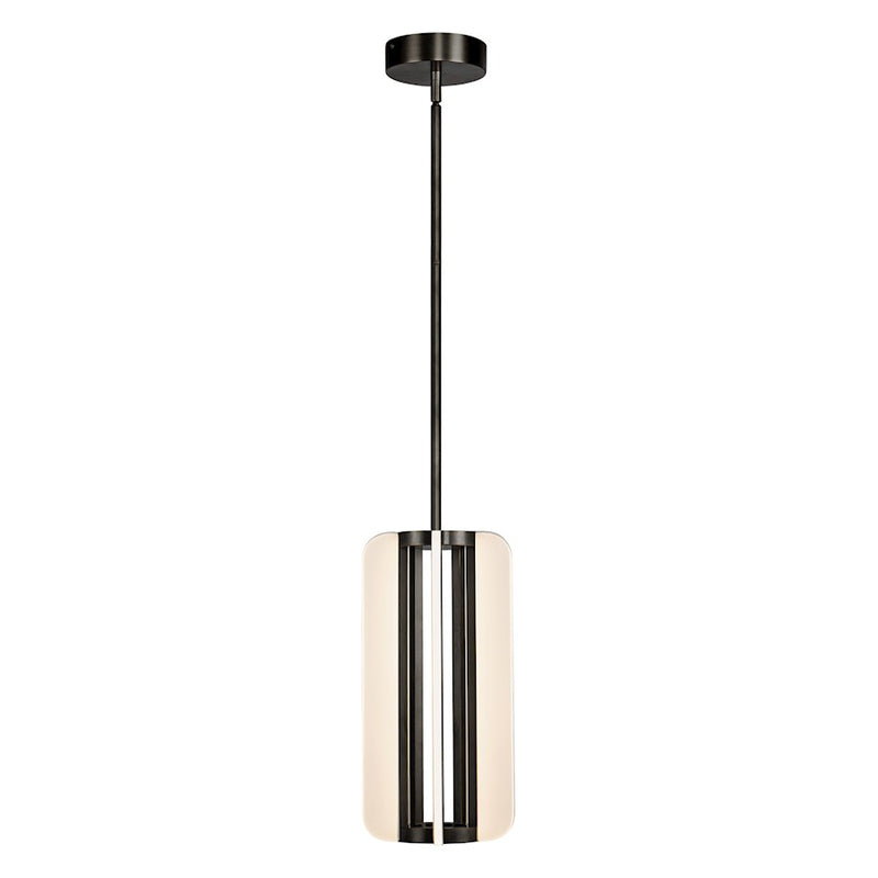 Kuzco Anders 7in 1-Light LED Pendant | Urban Bronze Aluminum and Acrylic Light Guide | Kitchen Island & Dining Room | Model PD336507UB